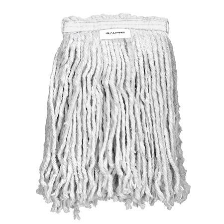 Alpine Industries 1in Band Cut End 16oz Cotton Mop Head ALP300-01-1W
